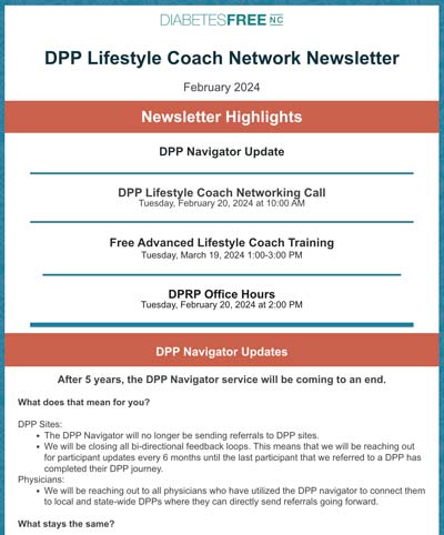 Lifestyle Coach Newsletter